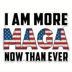 Patriotic Sticker with American Flag Design